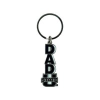 U-State Dad Key Tag Navy Metal